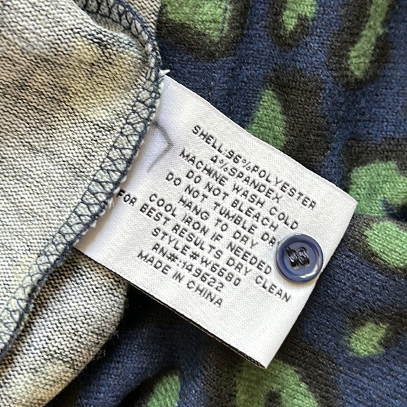 Walter Baker Briella Top, Midnight Leo Knit, Size XL - Picture 7 of 9